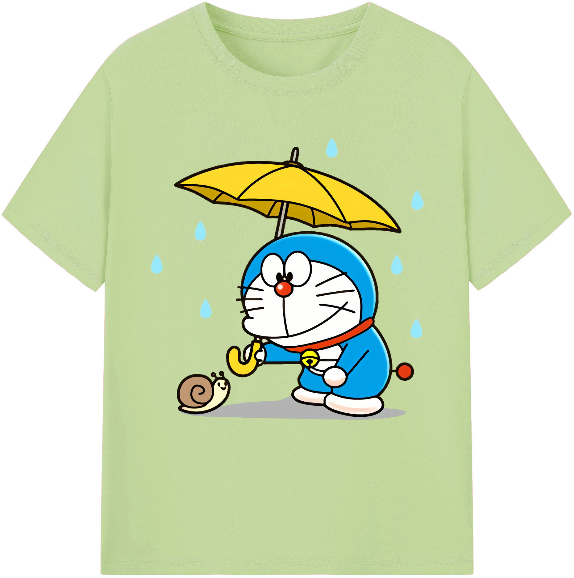 （画像用） ドラえもん Doraemon 綿100％半袖Tシャツ（フロントプリント）